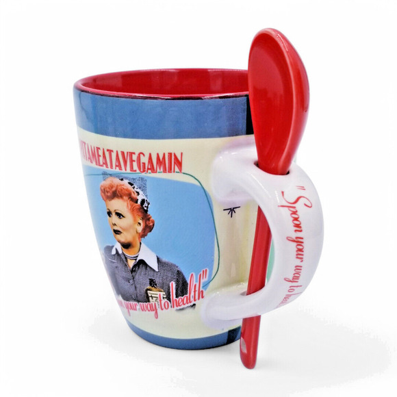 I Love Lucy Mug & Spoon Vitameatavegamin SPOON YOUR WAY TO HEALTH - Picture 4 of 8
